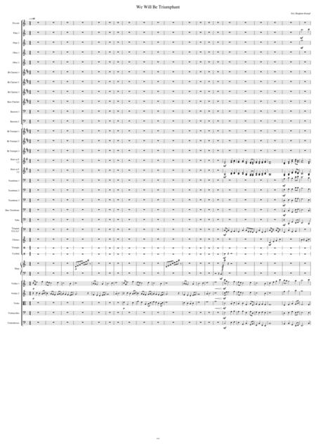 We Will Be Triumphant Sheet Music