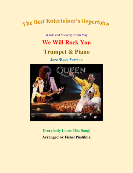 We Will Rock You For Trumpet Piano Jazz Rock Version Sheet Music