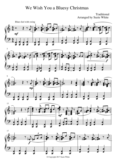 We Wish You A Bluesy Christmas Sheet Music