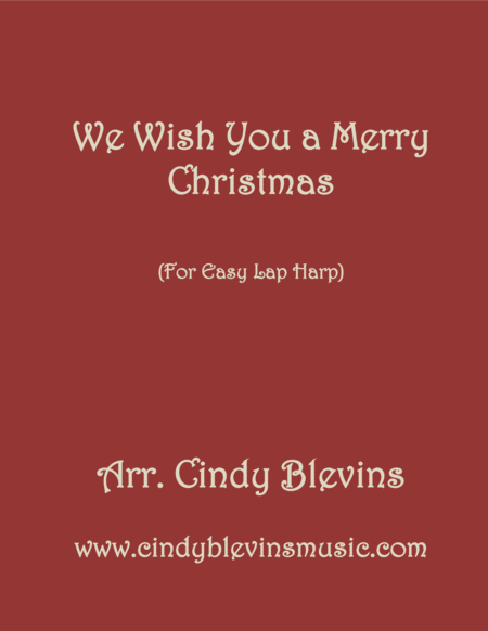 We Wish You A Merry Christmas Arranged For Easy Lap Harp Sheet Music