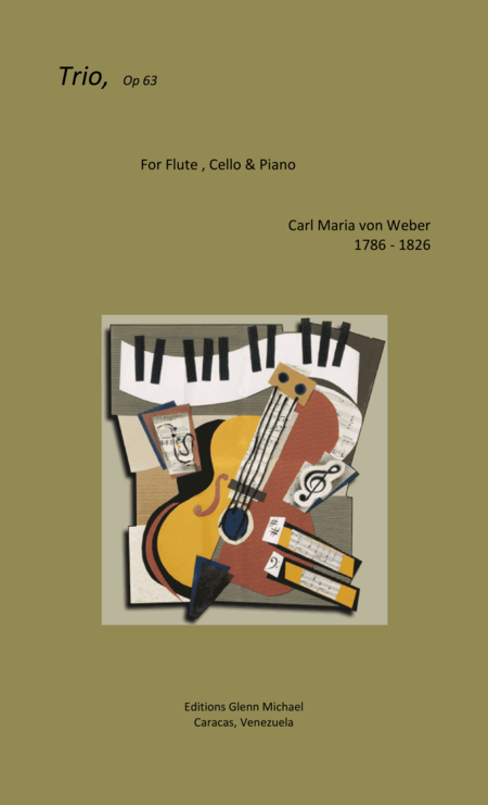 Weber Trio For Flute Cello Piano Sheet Music