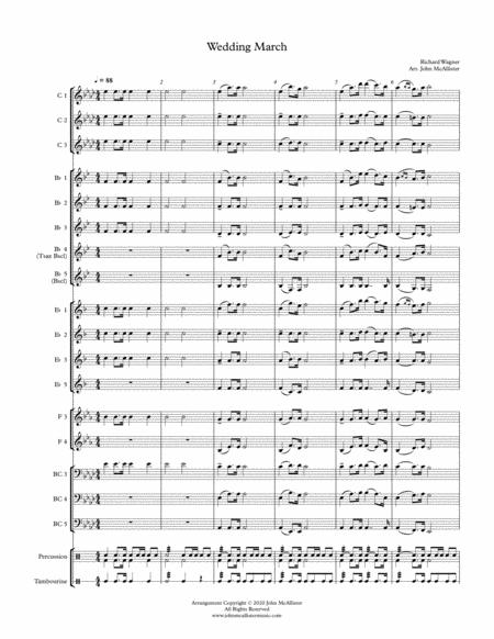 Wedding March For Adaptable Chamber Winds Sheet Music