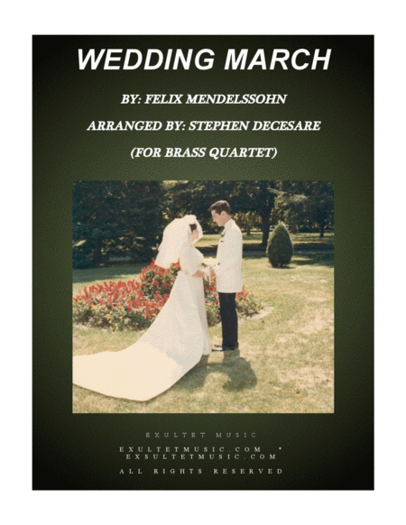 Free Sheet Music Wedding March For Brass Quartet