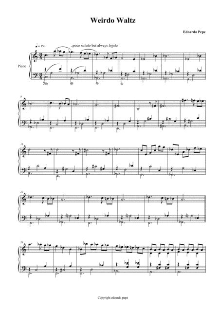 Free Sheet Music Weirdo Waltz