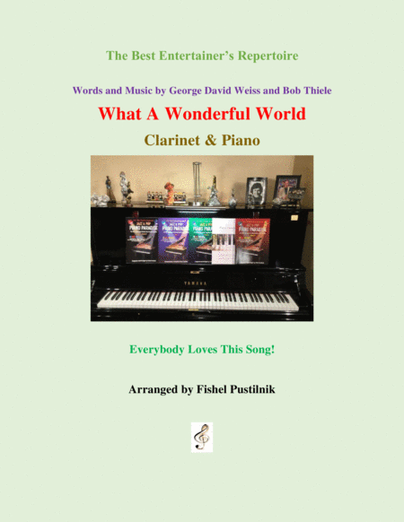 What A Wonderful World For Clarinet And Piano Jazz Pop Version Sheet Music