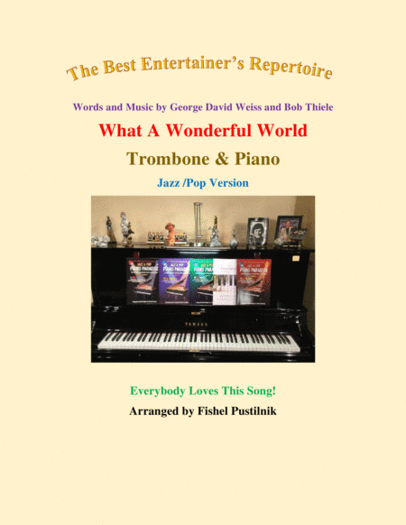 What A Wonderful World For Trombone And Piano Jazz Pop Version Sheet Music