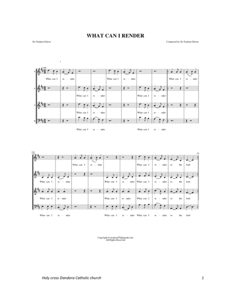 What Can I Render Sheet Music