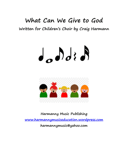 What Can We Give To God Sheet Music