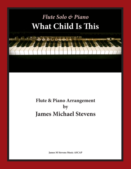 What Child Is This Christmas Flute Piano Sheet Music