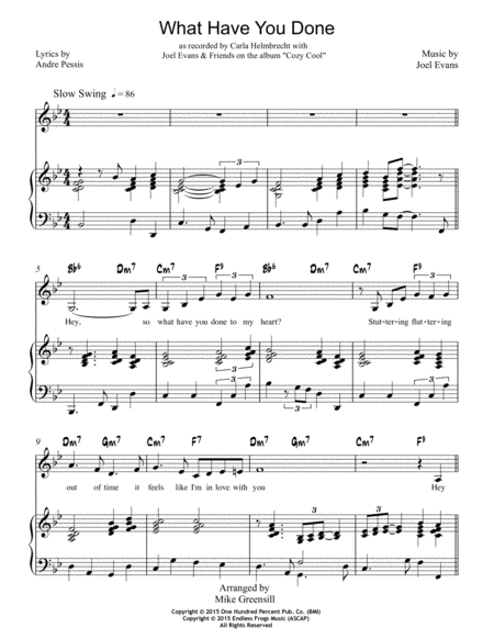 What Have You Done Sheet Music