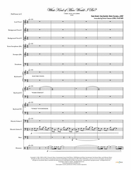 What Kind Of Man Would I Be Chicago Full Score Set Of Parts Sheet Music