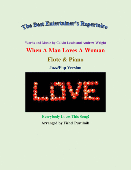 When A Man Loves A Woman For Flute And Piano Video Sheet Music