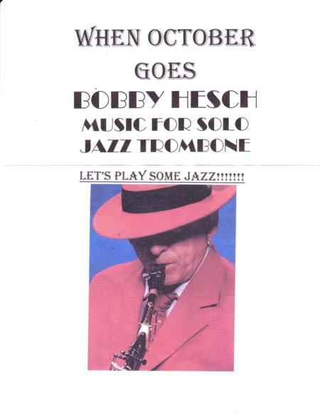 When October Goes For Solo Jazz Trombone Sheet Music