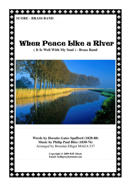 When Peace Like A River It Is Well With My Soul Brass Band Sheet Music