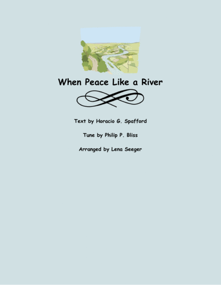 When Peace Like A River Violin And Piano Sheet Music