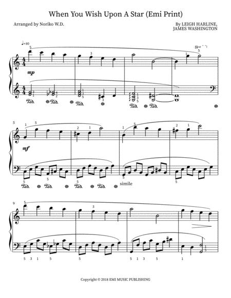 When You Wish Upon A Star Sheet Music