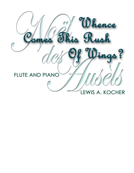 Whence Comes This Rush Of Wings Sheet Music