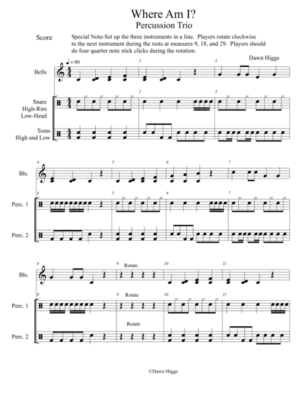 Free Sheet Music Where Am I