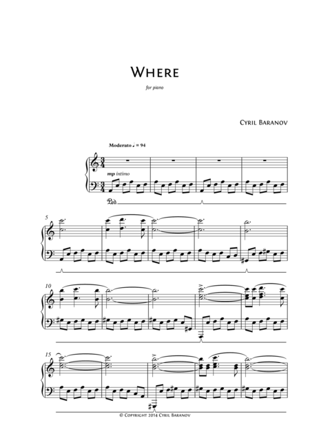 Free Sheet Music Where