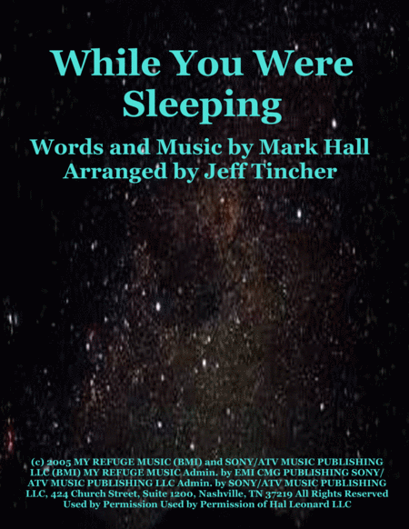 While You Were Sleeping Sheet Music