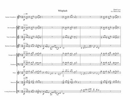 Free Sheet Music Whiplash Arrangement For Jazz Ensemble