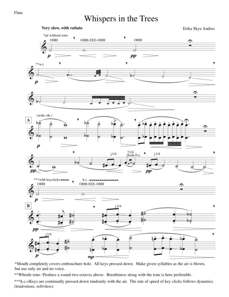 Whispers In The Trees Sheet Music