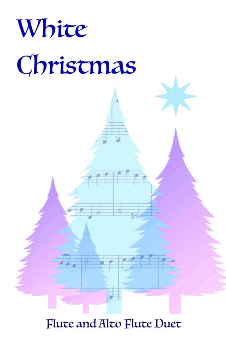 White Christmas Flute And Alto Flute Duet Sheet Music