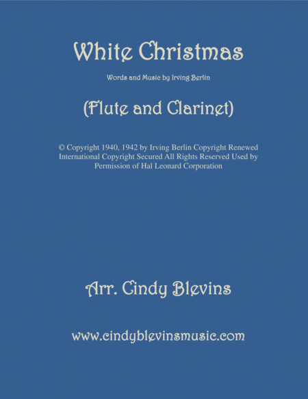 White Christmas For Flute And Clarinet Sheet Music