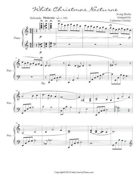 White Christmas Nocturne Sheet Music