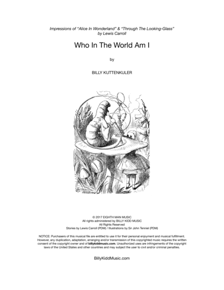 Free Sheet Music Who In The World Am I