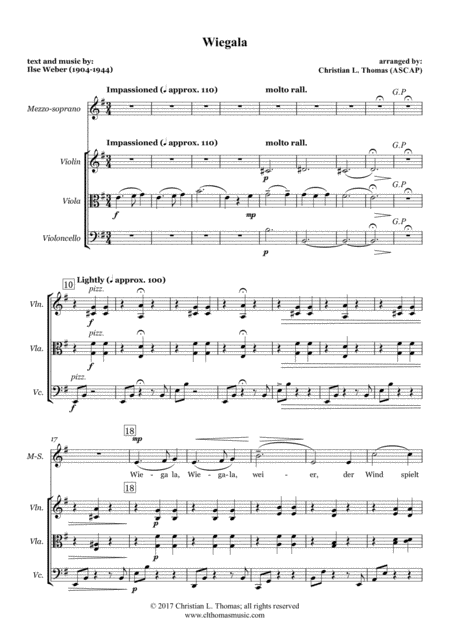 Wiegala Weber Sheet Music