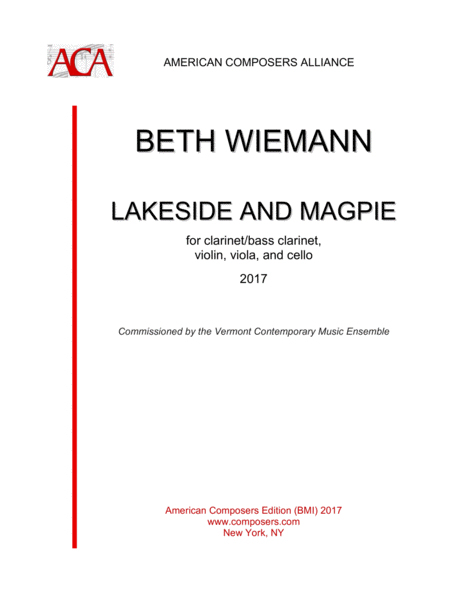 Wiemann Lakeside And Magpie Sheet Music