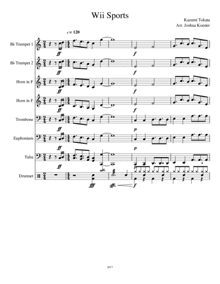 Wii Sports Theme Sheet Music