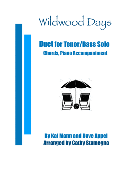 Wildwood Days Duet For Tenor Bass Solo Chords Piano Accompaniment Sheet Music