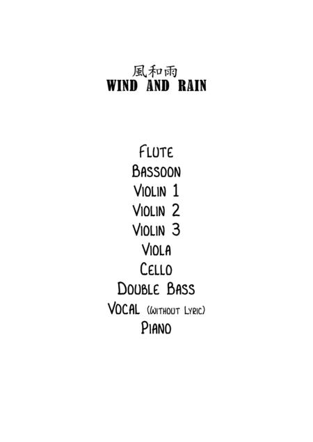 Wind And Rain Sheet Music