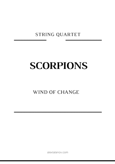 Wind Of Change Sheet Music