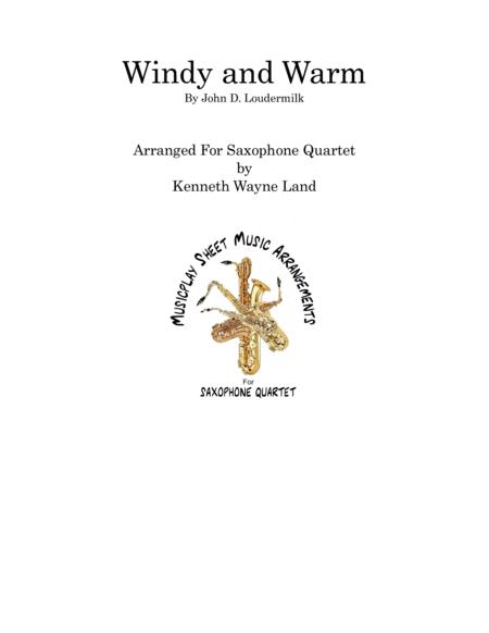 Free Sheet Music Windy And Warm Sax Quartet