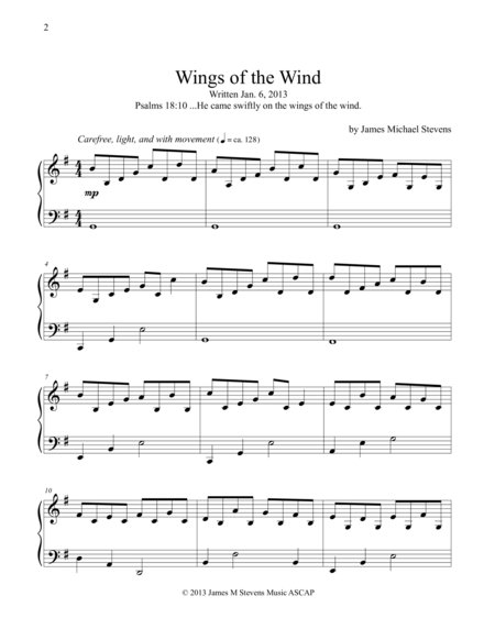 Wings Of The Wind Sheet Music