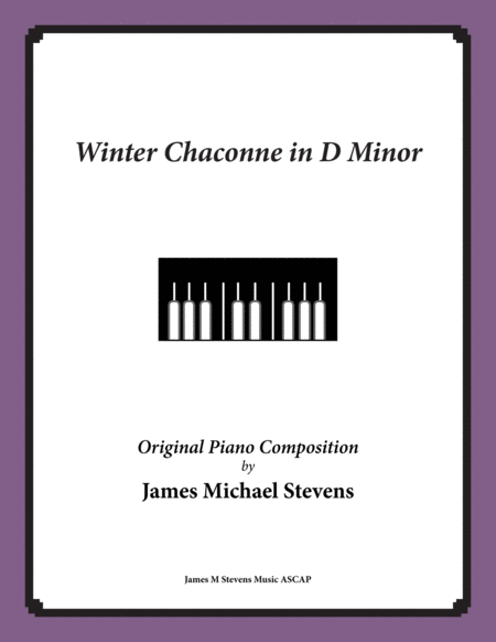 Free Sheet Music Winter Chaconne In D Minor