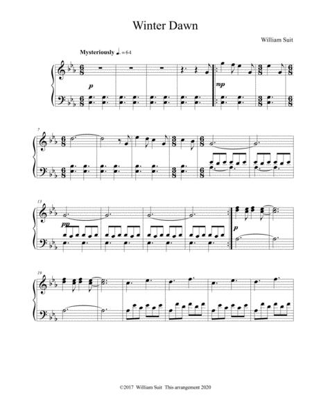 Winter Dawn Sheet Music