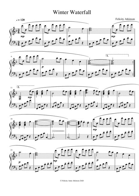 Winter Waterfall Sheet Music