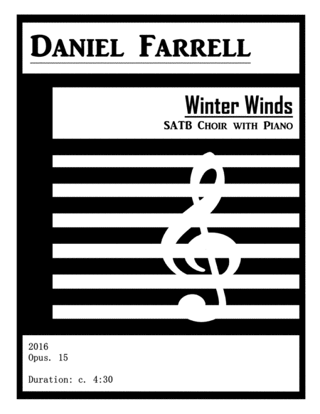 Free Sheet Music Winter Winds Satb Choir With Piano Op 15