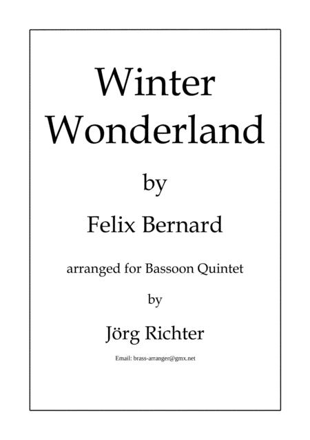 Winter Wonderland For Bassoon Quintet Sheet Music