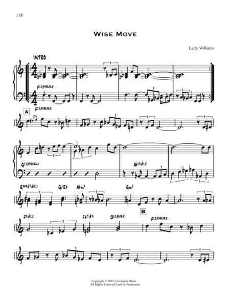 Wise Move Sheet Music