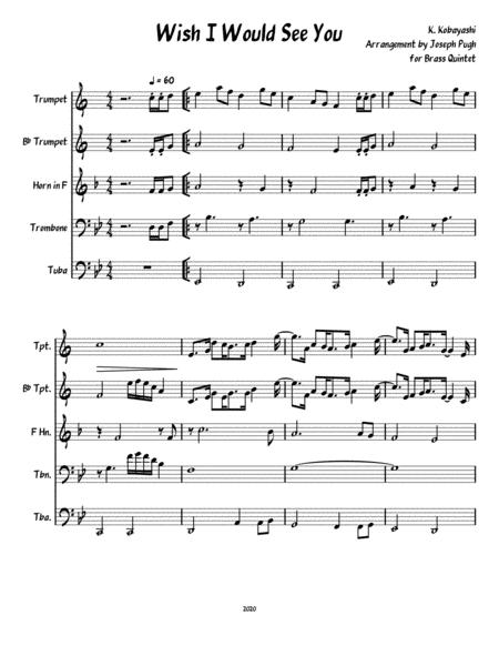 Wish I Would See You Sheet Music