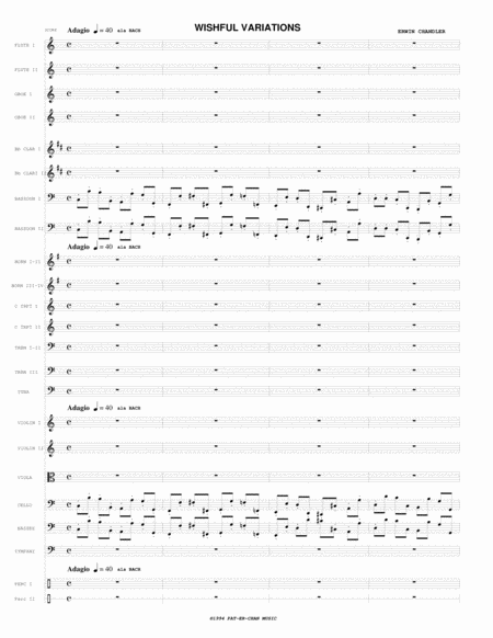 Free Sheet Music Wishful Variations