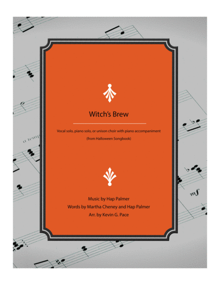 Witchs Brew Halloween Song Sheet Music