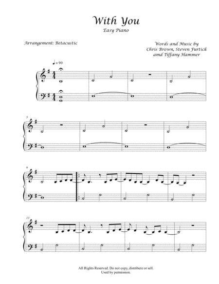 With You Elevation Worship Steven Furtick Sheet Music Easy Piano Sheet Music