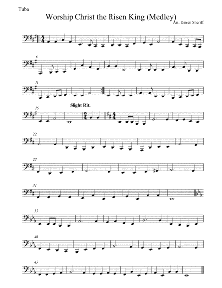 Worship Christ The Risen King Medley Sheet Music