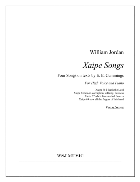 Xaipe Songs Sheet Music